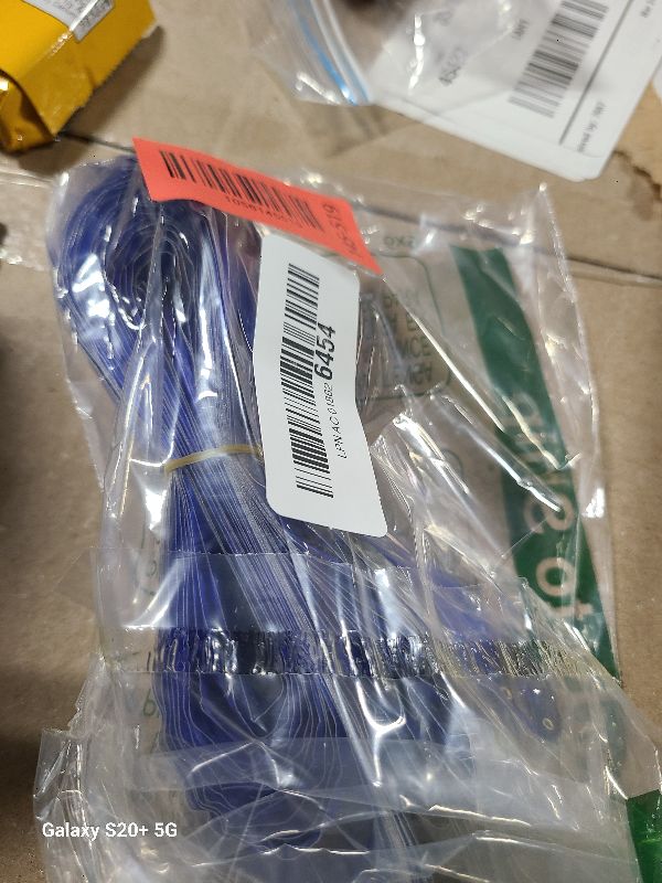 Photo 1 of 12 PCS Blue Hair Extensions Clip in, Colored Party Highlights Extension for Kids Girls Synthetic Hairpiece Straight 22 inch