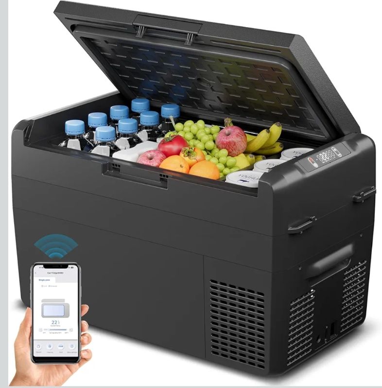 Photo 1 of 12V Refrigerator - 27QT(25L) Portable Freezer, Electric Cooler for Car, Truck, RV, Van, Camping & Road Trip, Fast Cooling Fridge with 12/24V DC & 110-240V AC for Vehicle & Home Use,-4?~68?