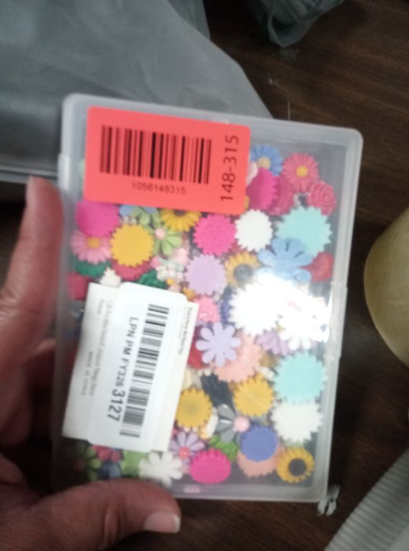 Photo 1 of 120 Pcs Mini Resin Flowers for Crafts, Cute Small Tiny Flatback Resin Flower Slime Charms Bulk for Scrapbooking DIY Dollhouse Micro Landscape Kawaii Fairy Garden Accessories Miniature Things Decor