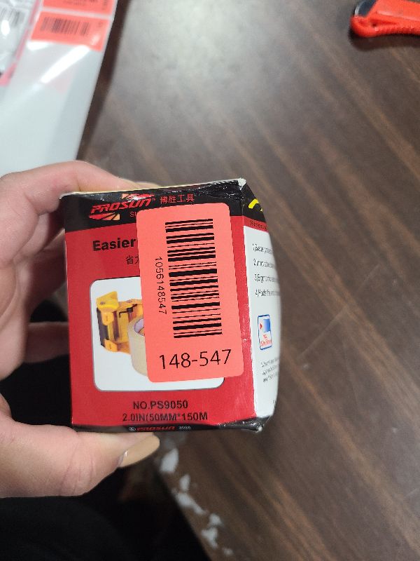 Photo 1 of ?Upgraded? PROSUN Blade Safety Cover 2 Inch Professional Packing Tape Dispenser Packaging Metal Handheld Tape Gun Sealing Cutter with Extra Blade Black