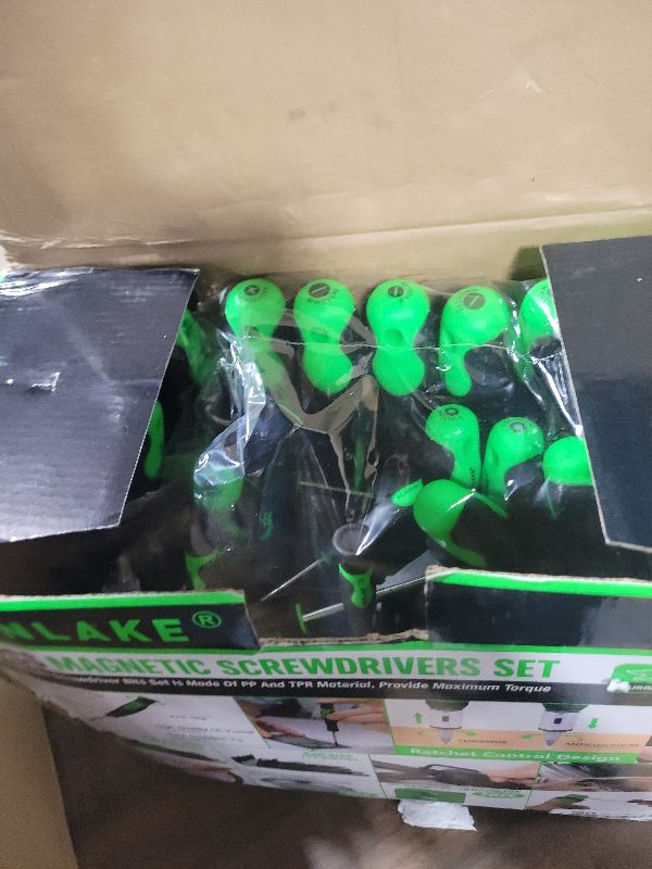 Photo 1 of 141-Piece Magnetic Screwdriver Set with Plastic Rack, Torx/Slotted/Phillips Precision Screwdrivers, SAE & Metric Hex Key Kit, Ratchet Handle & Screwdriver Bits, DIY Tools for Gift