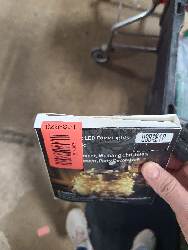 Photo 1 of 1Pack USB Plug in Fairy String Lights,16ft 50 LED Copper with Remote and Timer, 8 Modes Waterproof Twinkle String Lights Battery Powered for Bedroom Indoor Party Wedding Christmas Decoration