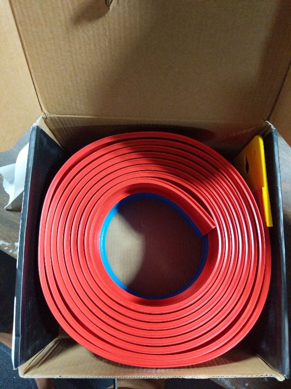 Photo 1 of 15FT Flexible Race Track with 4 Cars - DIY Car Ramp Track for Jumps, Loops, Ramps - Portable Roll-Up Dual Racetrack for Indoor Outdoor Play, Ages 3+ (Blue+Red)