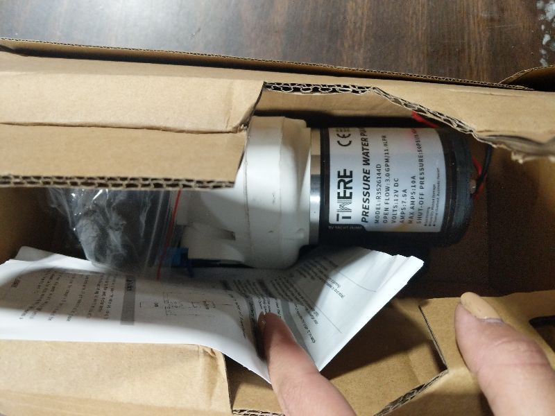 Photo 1 of [Upgraded Version] R3526144D RV Water Pump,3 GPM 12V DC 50 PSI Triplex Self-Priming Diaphragm Water Pump Replace R3526144D/03526-144A,Quiet & Auto Shut-Off,for RV Boats Camper Trailers-White