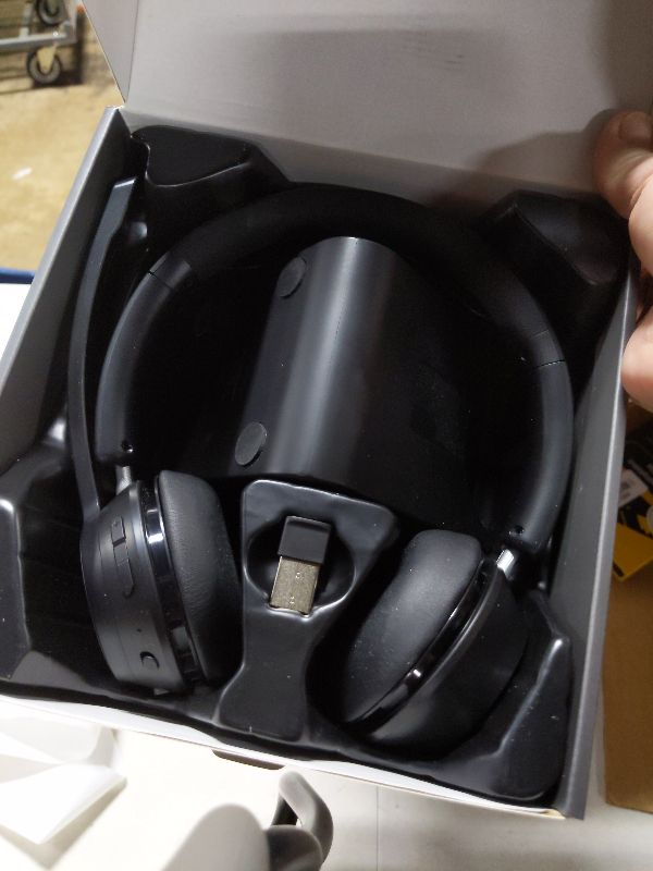 Photo 1 of (Upgraded Version) Wireless Headset, Bluetooth Headset with Noise Cancelling Microphone, Best Headphones with Mic Mute & USB Dongle for PC/Computer/Laptop/Cell Phones/Remote Work/Call Center