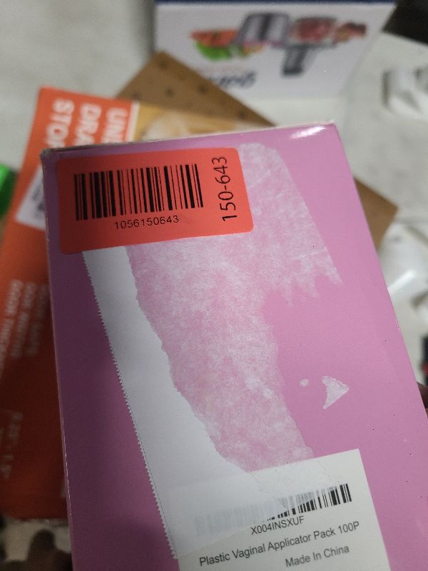 Photo 1 of 100 PACK Disposable Vaginal Suppository Applicator for Women, Fits Most Lubricants Creams Gels Pills Tablet Suppositories, Threaded End, Soft & Small Tip, with Dosage Markings, Individually Wrapped