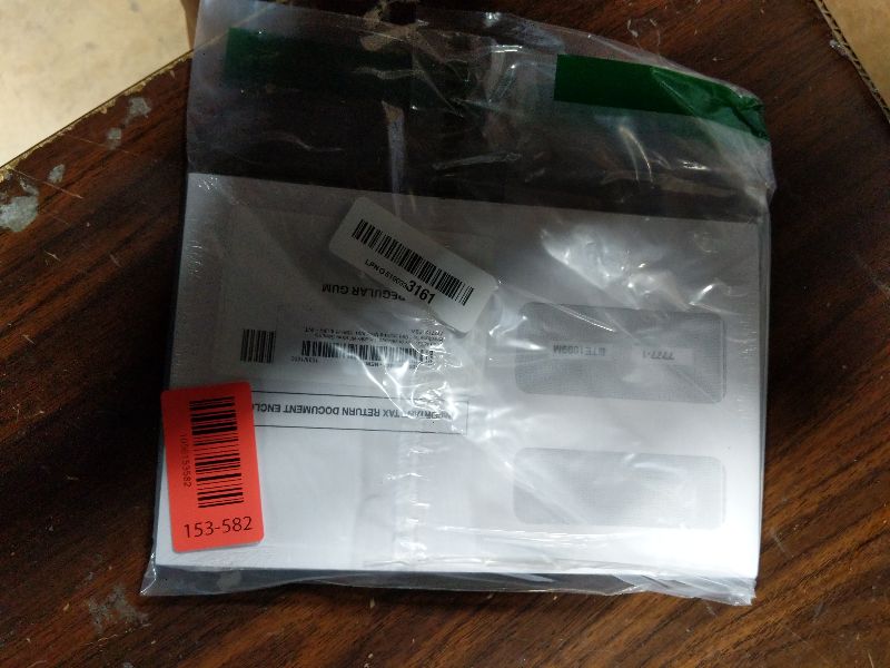 Photo 1 of 1099 MISC Tax envelopes, Double-Window Security Envelope for 1099 income Misc And 1099-R & DIV - INT, 1095 C Tax Form,5 5/8 Inch x 9 Inch, Gummed Flap, 25 Form Envelopes