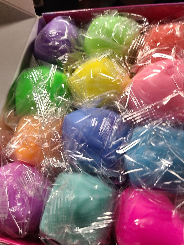 Photo 1 of 12 Pack Slow Rising Stress Cube, Dough Stress Balls Squishy Fidget Toys for Anxiety Relief, Soft Fidget Cube, Pull Stretch Squishy Toys for Classroom Prize, Party Favors for Kids Adults