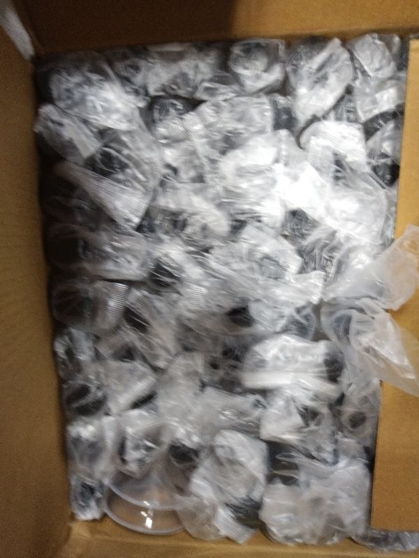 Photo 1 of 100 Pcs Mini Liquor Bottles Plastic Mini Salad Dressing Bottle Christmas Small Shooter Alcohol Holders with Cap Wine Hot Sauce(0.8 Oz,Black)