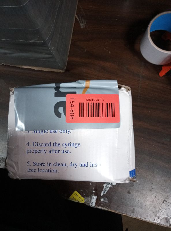 Photo 1 of 1ml Syringes , 25Ga 1"1cc Luer Lock Syringe for Lab Measurement Plant Irrigation Pet Feeding, Individually Wrapped, 100Pack