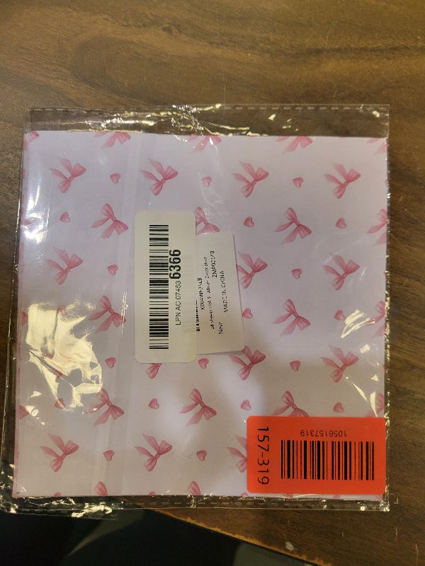 Photo 1 of 12 Sheets Pink Scrapbook Paper, 6 x 6 Inch Pink Bow Scrapbooking Paper, Double-Sided Bow Pattern Cardstock Scrapbook Supplies for DIY Craft Card Making Photo Album Decorative