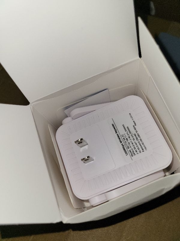 Photo 1 of 1200Mbps WiFi Extender Signal Booster for Home, Dual Band 5GHz/2.4GHz Wireless Internet Repeater with 4 External Antennas, Covers Up to 3600 Sq.ft & Supports 80 Devices, AP Mode with Ethernet Port