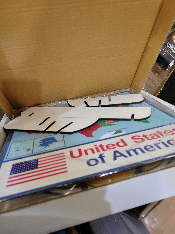 Photo 1 of 12.80 Inch 12 Section MDF Spinning Prize Wheel, Heavy Duty Base Tabletop Spinner, Spin The Wheel for Carnival, Trade Show for Kids and Student for Entertaintment (with Marker and USA Map Picture)