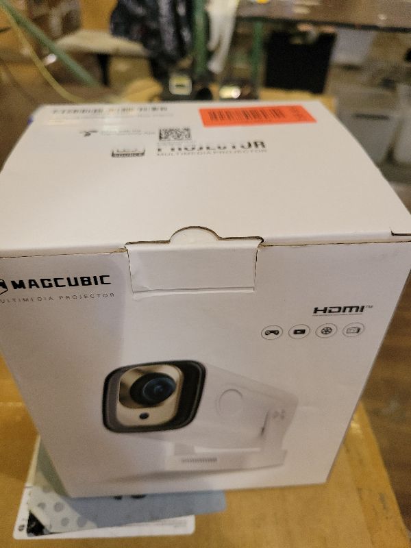 Photo 1 of ?Auto Focus&1080P?Magcubic Mini Smart Projector with 4K Support, Portable Projector with Wifi and Bluetooth, 5W Speaker, Built in Apps, Voice Control, Outdoor Movie Projector