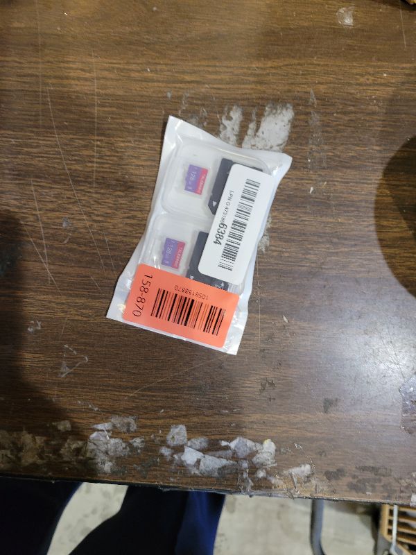 Photo 1 of 2 Pack 128GB Memory Card Class 10 Flash Card Fast Speed TF Card with Adapter for Tablet/Mobile Phone/Camera/Car Audio/Game Console(2 Pcs 128GB)