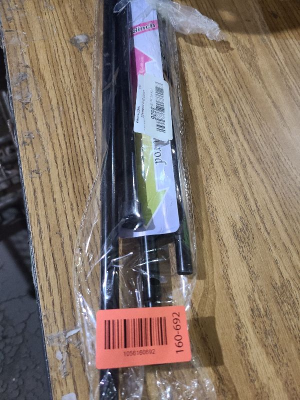 Photo 1 of 2 Pack Spring Tension Rods 28-43 Inches,5/8" Diameter Black Spring Load Adjustable Expandable,Small Short Tension Curtain Rod for Windows,Kitchen,Doorway,Bathroom,Cupboard Bars