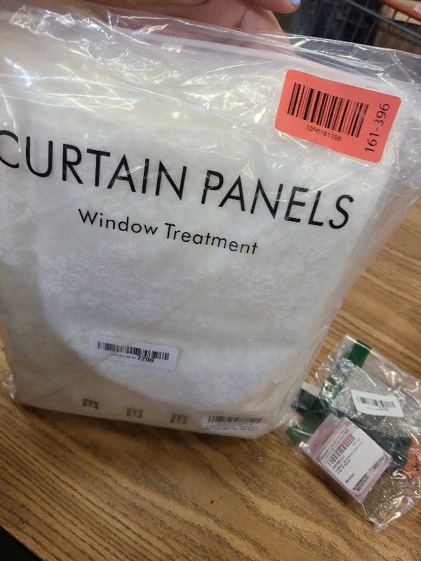 Photo 1 of 102 Inch Long Lace Curtains Custom Length Fancy Flower Pattern Sheer Drapes Farmhouse Ivory Cream Light Filtering Curtains 102 Length 2 Panels Set for Patio Sliding Door Bedroom ,52x102 Inch Off White