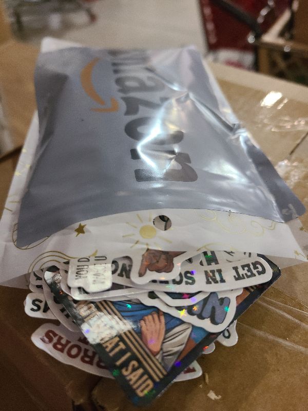 Photo 1 of 200 PCS Funny Holographic Stickers for Adults, Waterproof Vinyl Sarcastic Meme Decals for Laptop, Water Bottle, Phone, Kindle, Journal, Scrapbook, Bumper, Skateboard, Luggage, No Repeats