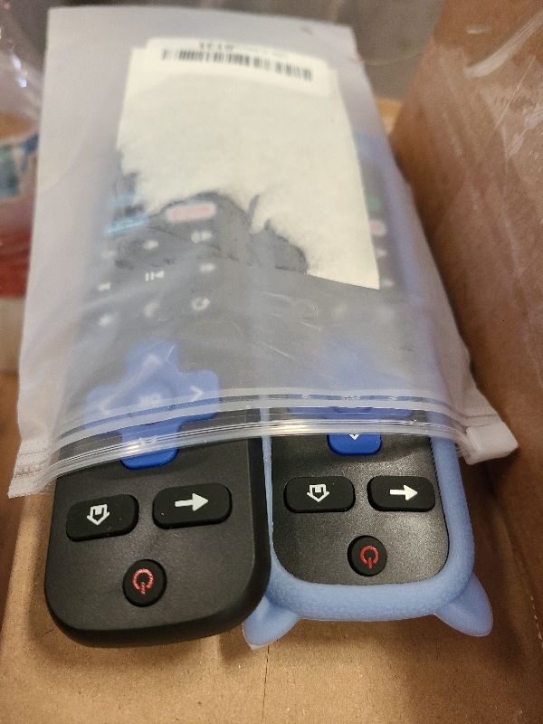 Photo 1 of (Pack of 2) Replacement Remote for Roku TV with Soft Protective Silicone Cover(Glow in The Dark), Universal Remote for TCL/Hisense/Onn/Sharp/Element/Philips Roku Smart TV