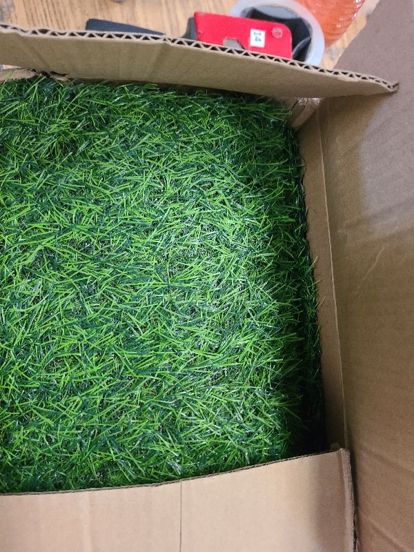 Photo 1 of 2 Pcs 12 x 108 Inch Grass Table Runner Artificial Turf Table Runner Synthetic Grass Tabletop Decor Green Rug Placemats Liner for Parties Wedding Banquet Faux Moss Decor