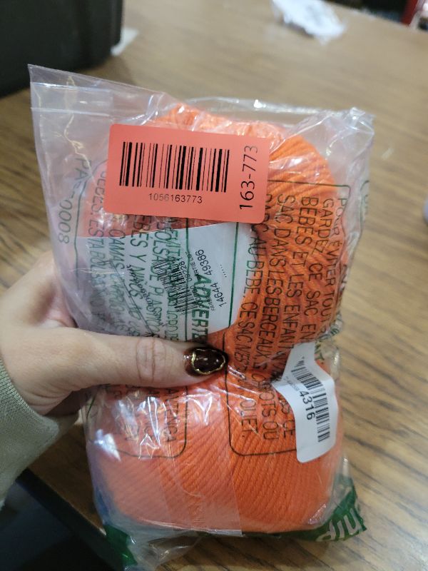 Photo 1 of 100% Merino Wool Yarn – Extrafine Super Soft Yarn for Knitting, Made in Italy by Lana Gatto, Super Soft Line, Orange-14644, 2-Pack (1.8 oz. / 137 yds Each)