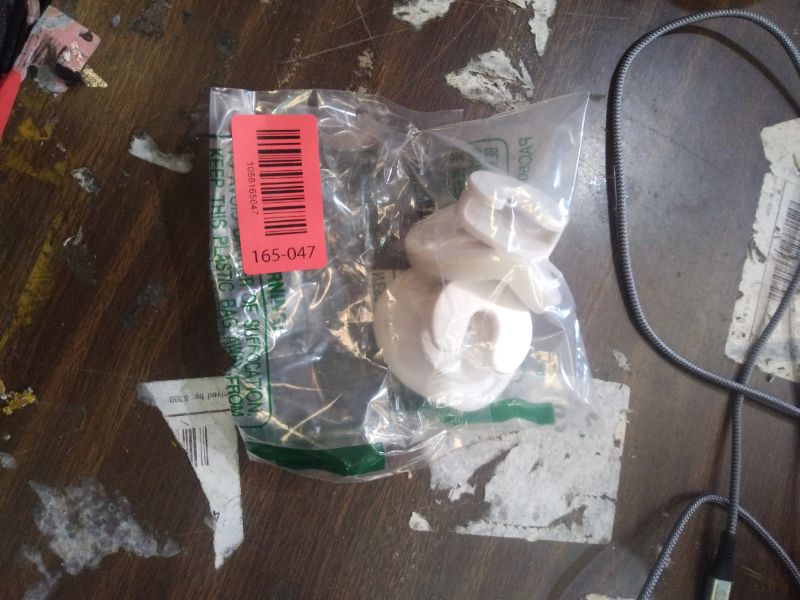 Photo 1 of 2 Pack Baby Gate Banister Adapter for Pressure Mounted Stairs - Universal Hardware Parts Kit for Baby and Dog Gates - No Drilling (White)