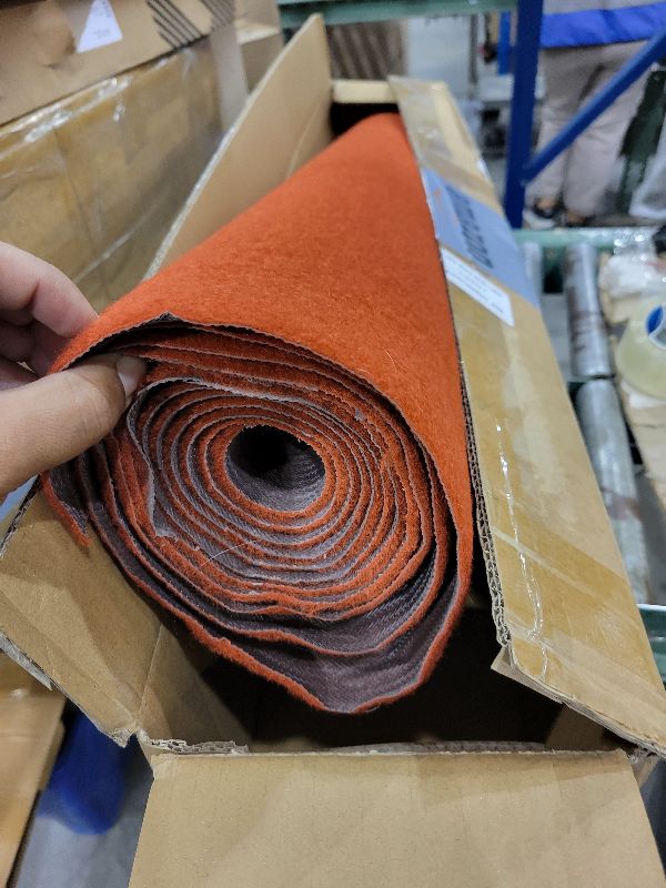 Photo 1 of 1000 GSM Extra Thick Red Carpet Runner for Partys & Events 3x10ft, Non-Slip Rubber Backed Aisle Runway Rug for Step, Proposal & Wedding Decorations, Hollywood Oscars Runway, (Red, 3x10ft)