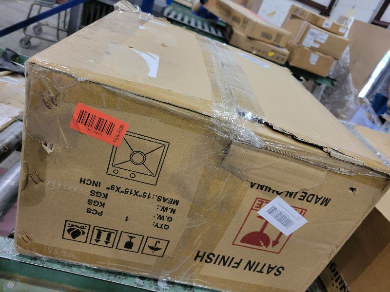 Photo 1 of 15×15 Inch Drop-In Stainless Steel Bar Sink with Faucet Combo - Top Mount Single Bowl