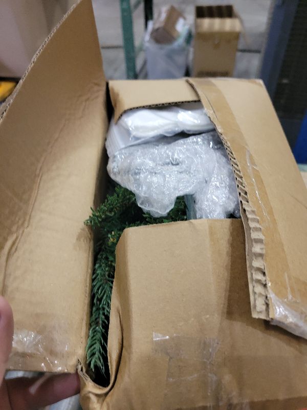 Photo 1 of 2 Pack 24 Inch Lighted Outdoor Christmas Tree with Dual Color LED Lights, Remote Control Battery Operated Pre-lit Pathway Urn Filler, Christmas Porch Decorations for Home, Porch & Yard