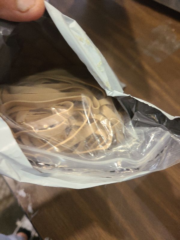 Photo 1 of 1InTheOffice Thick Heavy Duty Rubber Bands, Beige, Size 64, 380 Pack