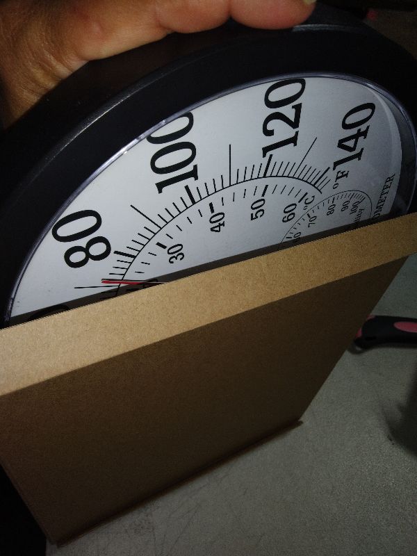 Photo 1 of 10.5 Inch Indoor Outdoor Thermometer Large Numbers - Weather Thermometer Hygrometer Waterproof, No Battery Needed Outdoor Thermometers for Patio, Home, Garden Decoration (Black)