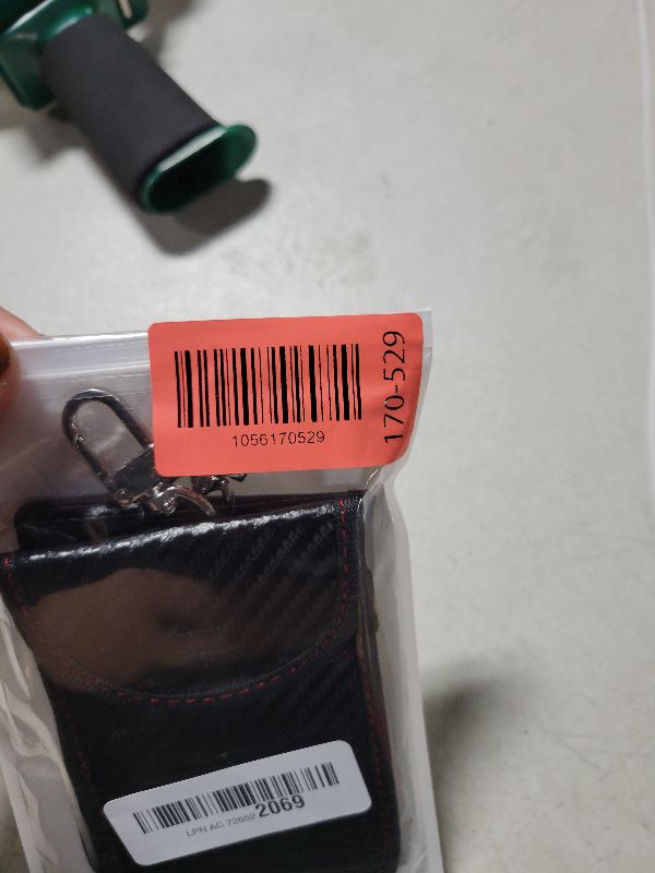 Photo 1 of 2 Pack Faraday Car Keycase Protective Bag Car rfid Signal Blocking Key Fob Protector Carbon Fiber Security Anti-theft Car Key Pouch Anti-Hacking Case Blocker Car Rfid Key Bag Faraday Cage Protector