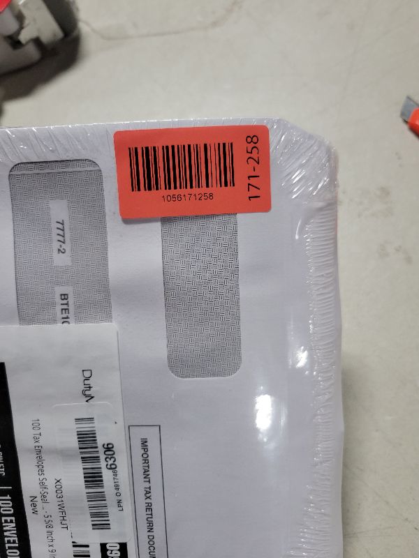 Photo 1 of 100 Tax 1099 Envelopes Self-Seal For 1099 MISC, 1099-R & DIV - INT, 1095, 1098, Double-Window Security tinded, For Quickbooks or Tax Software - 5 5/8 Inch x 9 Inch, 100 Envelopes