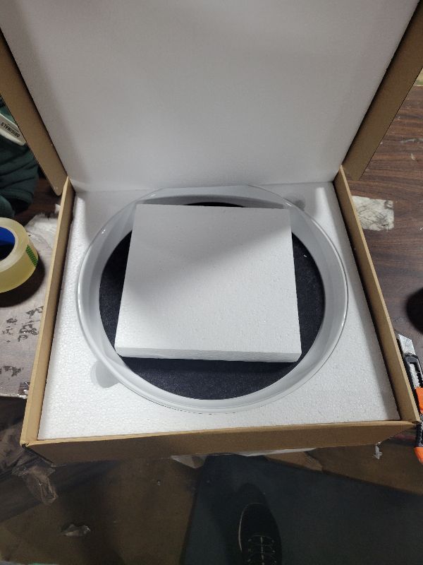 Photo 1 of 1 Pack Plant Saucer Pot Trays 14 Inch, Deep Plant Saucers Water Catcher Tray for Indoor & Outdoor Planters,Bird Bath Durable Ceramic Plant Tray for Flower Pot ?14 inch White?