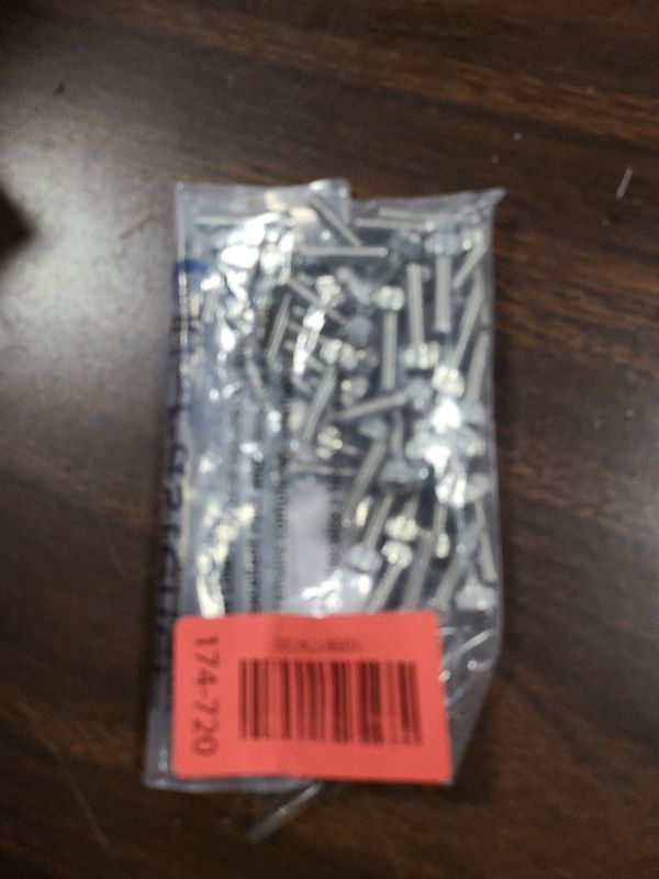 Photo 1 of 10-32 × 3/4" Socket Head Cap Screw, Allen Socket Drive, Stainless Steel 18-8 (304), Full Thread, 50PCS