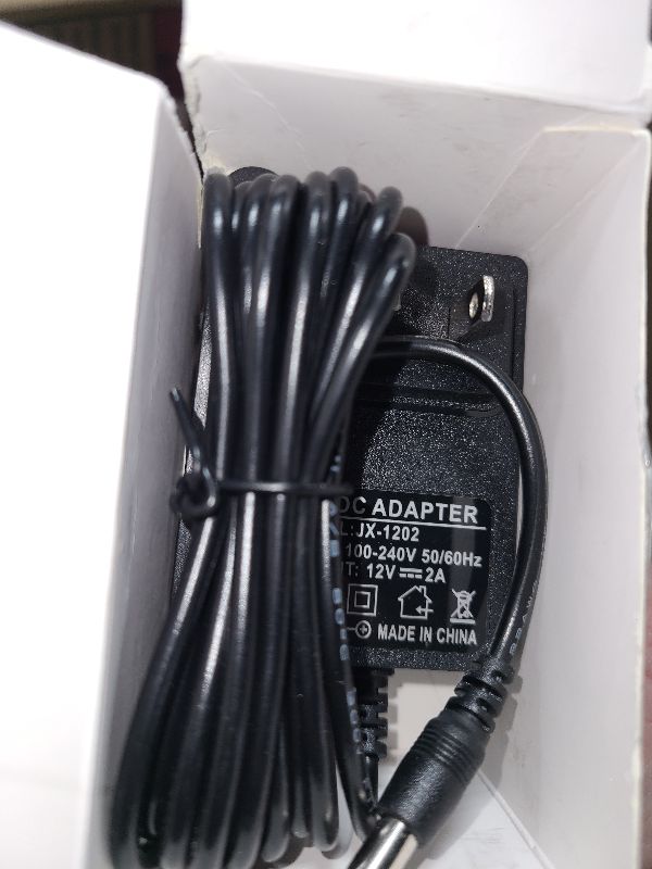 Photo 1 of 12V 2A 1A Power Supply AC Adapter with 8 Tips, Regulated 12 Volts 2000mA Replacement Charger Cord Cable for LED Strip Light, CCTV Camera, BT Speaker, GPS, Webcam, Router, DC 12V Converter (6ft)