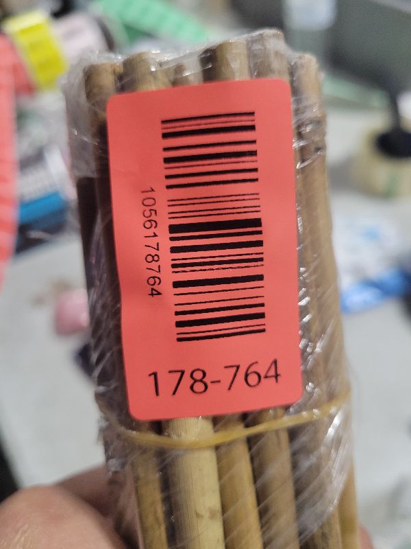 Photo 1 of [32 Pcs] Garden Stakes, 18 Inches Natural Bamboo Plant Stakes, Plant Support Stakes with Twist Ties, Bamboo Sticks for Tomatoes, Beans, Flowers, Potted Plants, Indoor and Outdoor Climbing Plants