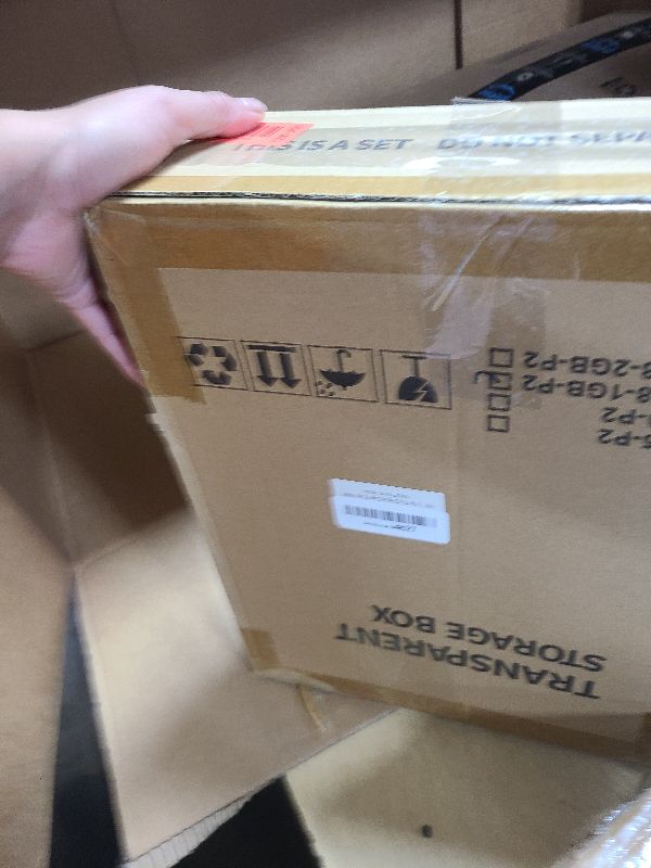 Photo 1 of 2 Pack Acrylic Display Case Compatible with Labubu POP MART, Clear Hobby Figure Display Case with Magnetic Door Stackable Storage Box Shelf Showcase for Funko Pop MART Labubu Doll Collectibles, Large