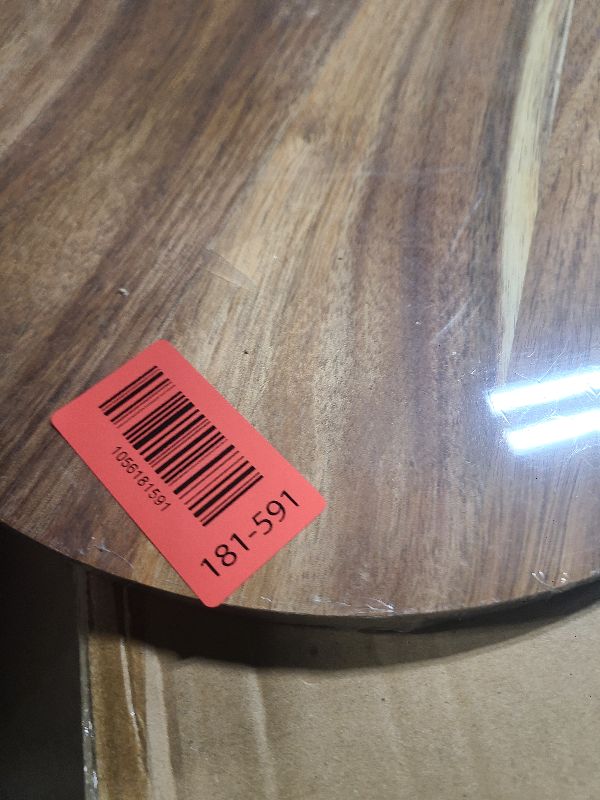 Photo 1 of 11.5 Inches Candle Holder Tray Home Decor, Round Wood Tray for Coffee Table, Small Wooden Serving Decorative Trays for Home