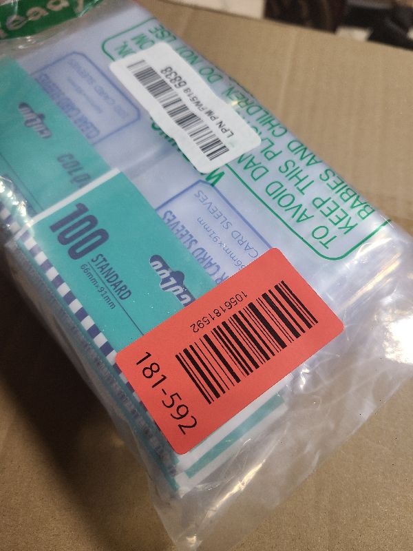 Photo 1 of 1000ct Clear Card Sleeves for Trading Cards, Soft Baseball Sports Card Sleeves, Soft Plastic Protector Fit for MTG Game Standard Cards