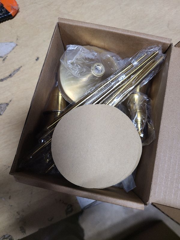 Photo 1 of 12PCS Brass Gold Taper Candle Holders Set, Vintage Metal Candlestick Holders for Table Centerpiece, Wedding Reception, Festive Christmas Mantel DecorationGold