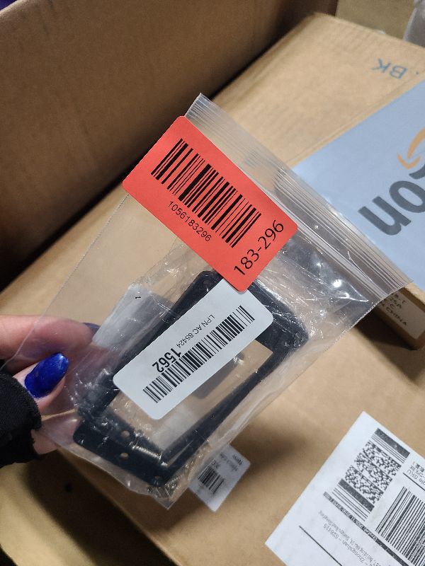 Photo 1 of 2 Pcs Humbucker Pickup Rings with Mounting Screws, Plastic Pickup Mounting Frame Set (3x5mm Neck & 7x9mm Bridge)