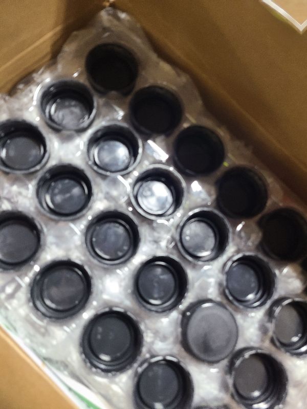 Photo 1 of 24 PACK, 12 OZ Reusable Plastic Juice Bottles with Caps, Plus 24 Labels & 2 Silicone Funnels - Clear Juicing Bottles for Juice, Smoothies, Ginger, Tea, Coffee - Food Grade & Leakproof Travel Bottles
