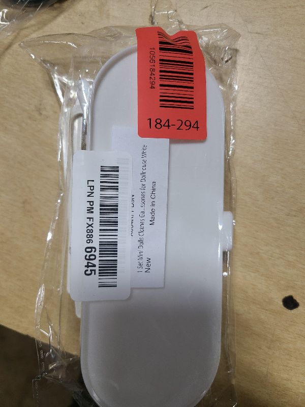 Photo 1 of 1 Set Mini Dolls Clothes Garment Rack with 6Pcs Doll Clothes Hangers, Closet Mini Doll Coat Skirt Clothes Hangers, Dress Up Outfit Wardrobe Clothing Storage Accessories for Dollhouse White