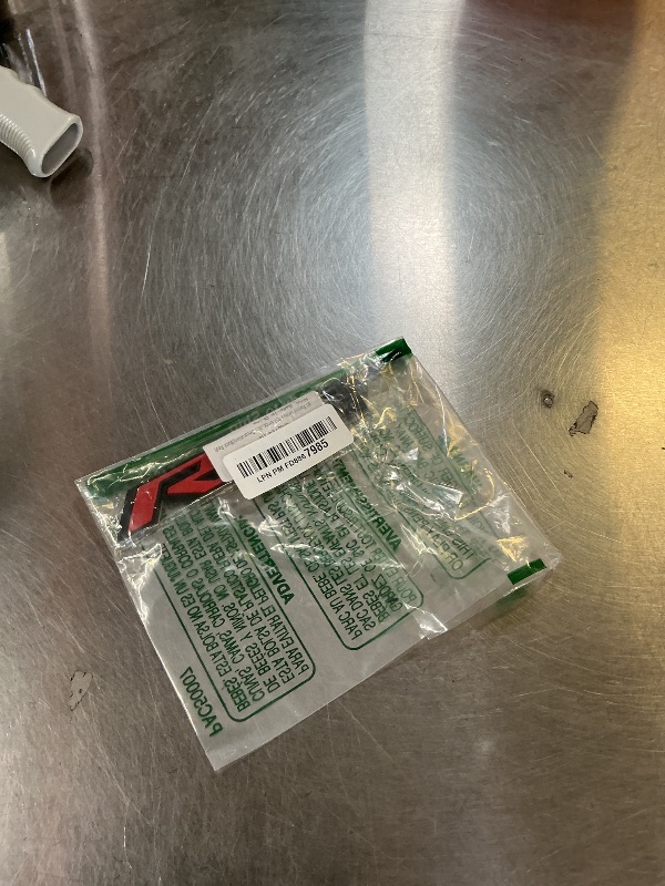 Photo 1 of 3D Raised Letters RST Emblem Rear Fender with Adhesive Backing Compatible with Silve-rado RST Automotive Decoration(Black Red)