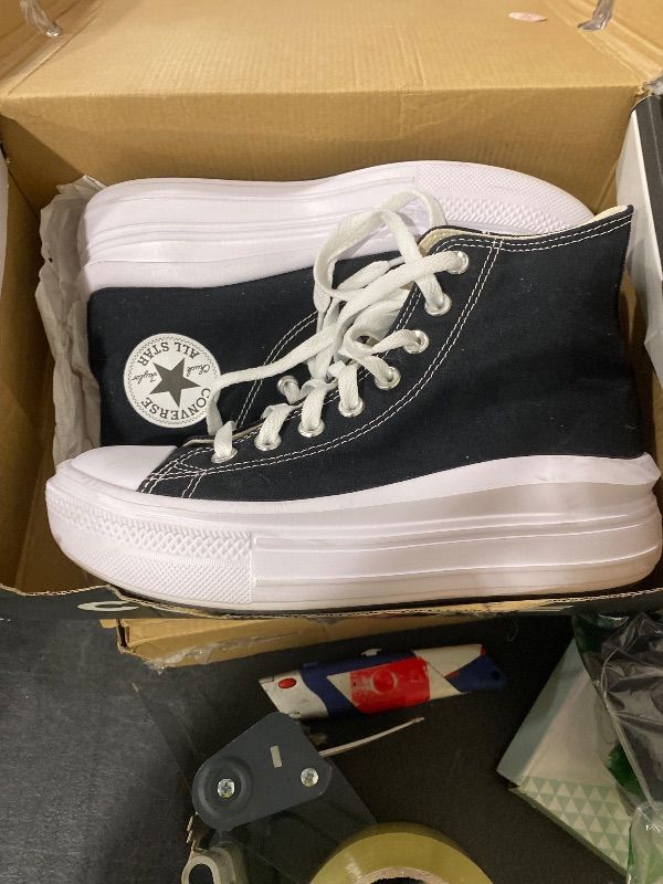 Photo 1 of Converse Run Star Hike Hi Sneakers, Black/White/Gum, 4.5 US Women/3 US Men