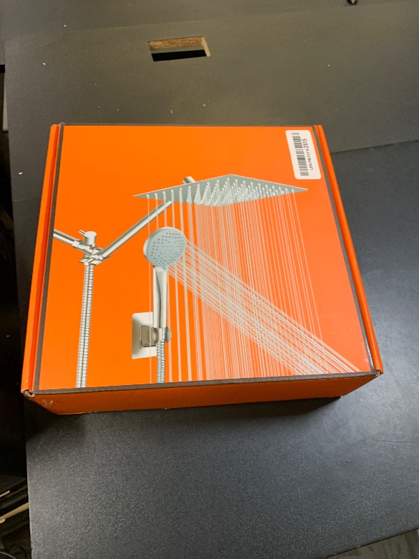 Photo 1 of 10 inch Rainfall Shower Head Combo Stainless Steel, THE FIRST WATERFALL mode, 10 Inch Rain Shower Head with Handheld 6 Spray Modes High Pressure, Overhead Shower Adjustable Extension Arm,Chrome