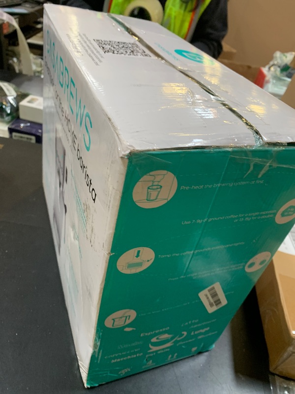 Photo 3 of CASABREWS 3700 Essential Espresso Machine 20 Bar, Stainless Steel Cappuccino & Latte Machine with Steam Frother for Home, 43.9oz Water Tank, Coffee Gift for Women & Men, Silver