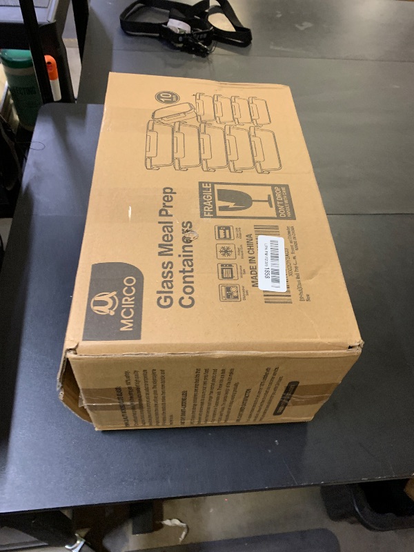 Photo 1 of [10-Pack] Glass Meal Prep Containers with Lids, MCIRCO Food Storage Containers with Snap Locking Lids, Airtight Lunch Containers, Microwave, Oven, Freezer and Dishwasher