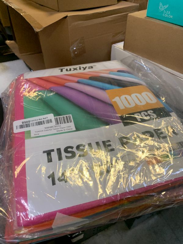 Photo 1 of 1000 PCS Tissue Paper, 20 Colors 14" X 20" Tissue Papers Bulk for Packaging, Colored Tissue Paper for Gift Bags Crafts Birthday Party Flower Decoration